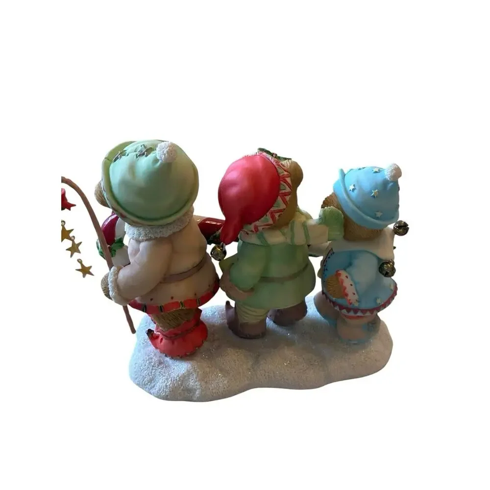 Cherished Teddies Adam Karen Katelyn Bringing A Sweet Season Candy Cane LOW REG